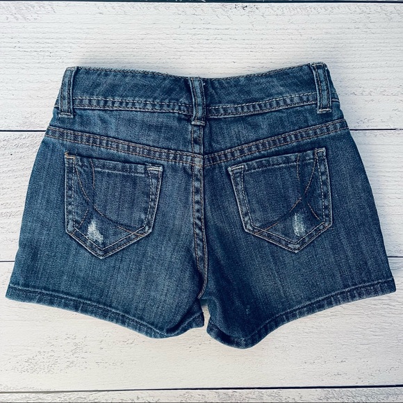 !It Jeans Girls Distressed Denim Shorts Size 5 - Picture 6 of 8